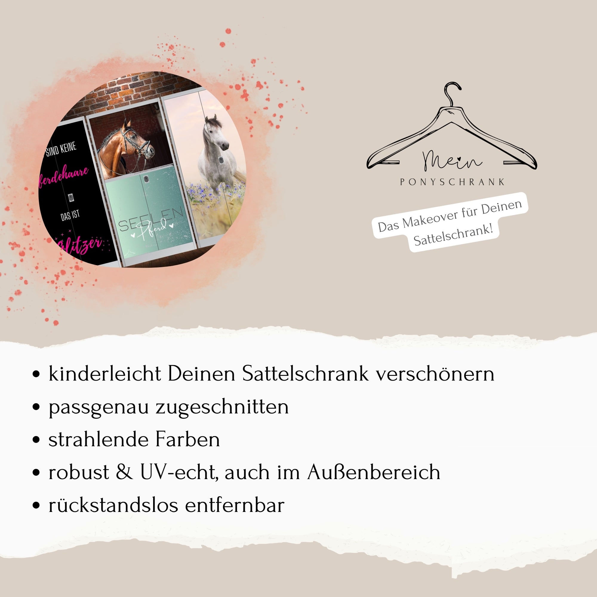 Sattelschrank Folie "weißes Holz"