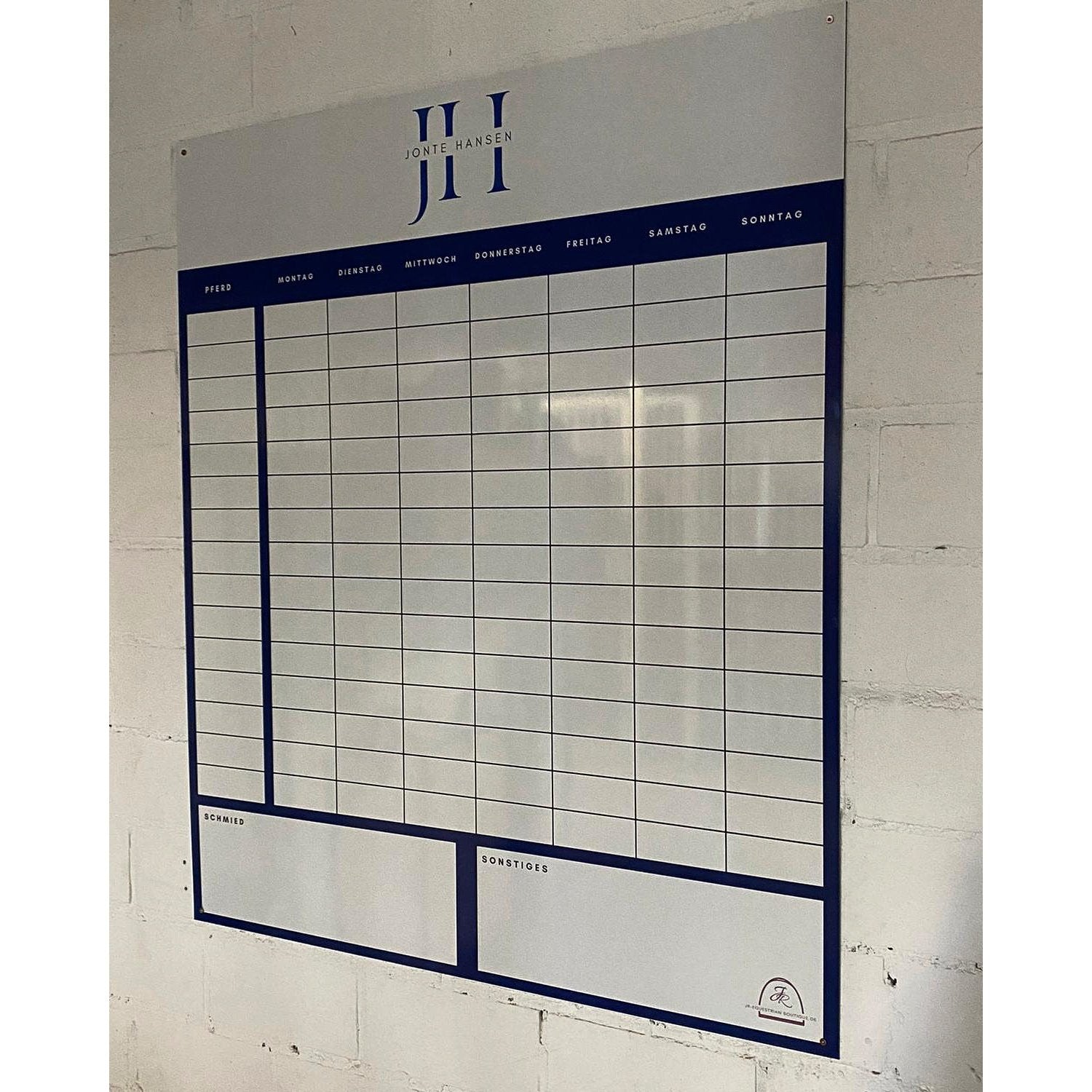 individuelle Stalltafel / Whiteboard